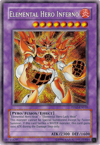 Elemental Hero Inferno [PP02-EN010] Secreto Raro 