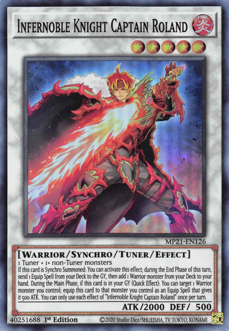 Caballero Infernoble Capitán Roland [MP21-EN126] Súper Raro 