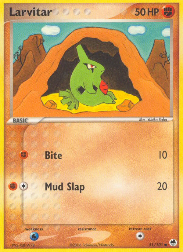 Larvitar (51/101) [EX: Fronteras del Dragón] 