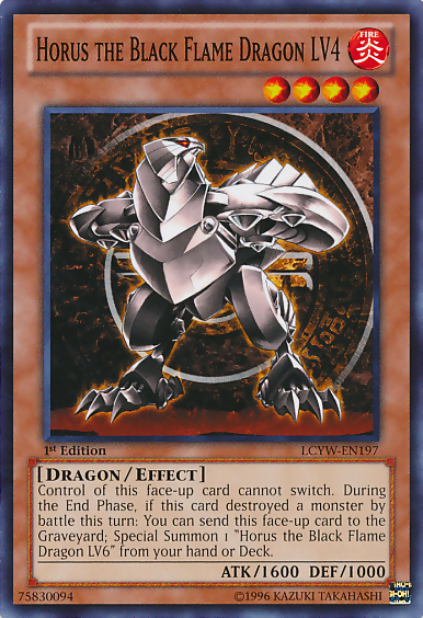 Horus, el Dragón de Llama Negra LV4 [LCYW-EN197] Común 