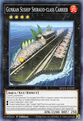 Portaaviones clase Shirauo Gunkan Suship [BODE-EN049] Común 