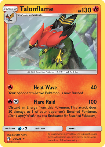 Talonflame (32/236) [Sol y Luna: Mentes unificadas] 