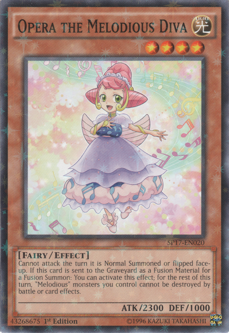 Ópera la Diva Melodiosa [SP17-EN020] Starfoil Raro 