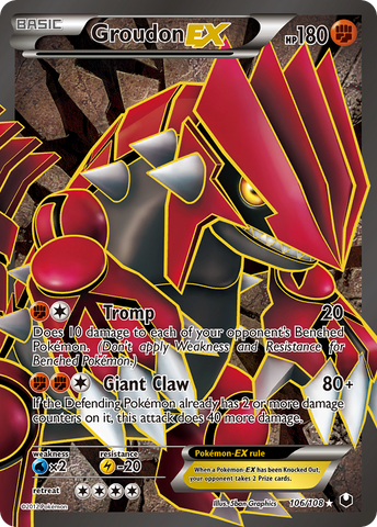 Groudon EX (106/108) [Blanco y negro: Exploradores oscuros] 