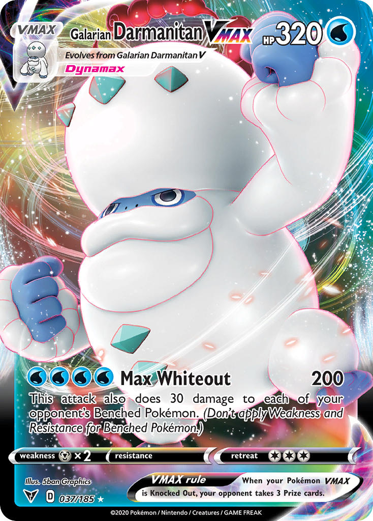 Galarian Darmanitan VMAX (037/185) [Espada y escudo: voltaje vívido] 