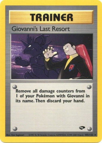 El último recurso de Giovanni (105/132) [Gym Challenge Unlimited] 