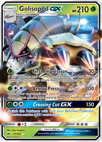 Golisopod GX (17/147) [Sol y Luna: Sombras ardientes] 