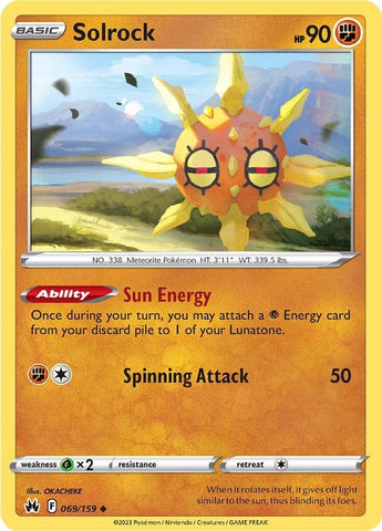 Solrock (069/159) [Espada y escudo: Crown Zenith] 