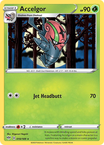 Accelgor (010/189) [Espada y escudo: Oscuridad en llamas] 