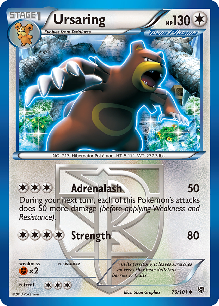 Ursaring (76/101) [Blanco y negro: Explosión de plasma] 