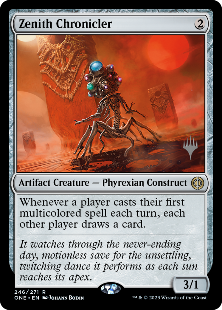 Zenith Chronicler (paquete promocional) [Phyrexia: Promociones All Will Be One] 