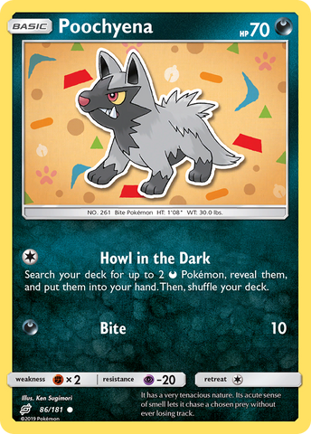 Poochyena (86/181) [Sol y Luna: forman equipo] 