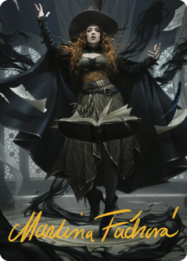 Tarjeta artística de Tasha, la Reina Bruja (41) (Firma estampada en oro) [Commander Legends: Battle for Baldur's Gate Art Series] 