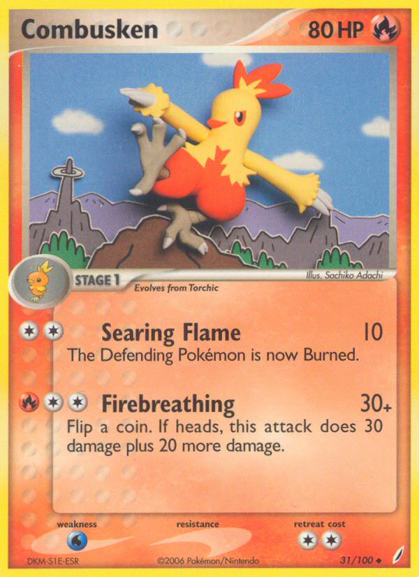 Combusken (31/100) [EX: Guardianes de Cristal] 
