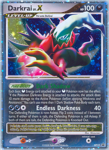 Darkrai LV.X (DP19) [Diamante y Perla: Promociones de Estrella Negra] 