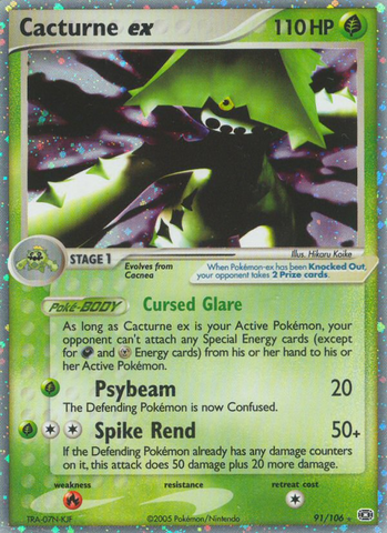 Cacturne ex (91/106) [EX: Esmeralda] 