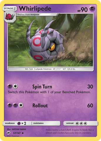 Whirlipede (57/147) [Sol y Luna: Sombras ardientes] 