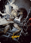 Tarjeta artística de Thalia, Guardiana de Thraben (firma estampada en oro) [Serie de arte March of the Machine] 
