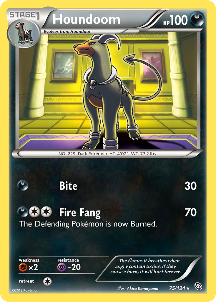 Houndoom (75/124) [Blanco y negro: Dragones exaltados] 