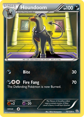 Houndoom (75/124) [Blanco y negro: Dragones exaltados] 