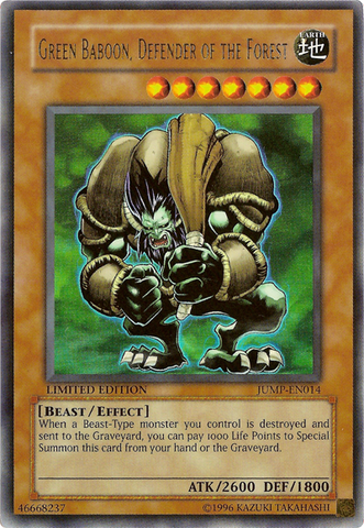 Babuino Verde, Defensor del Bosque [JUMP-EN014] Ultra Raro 