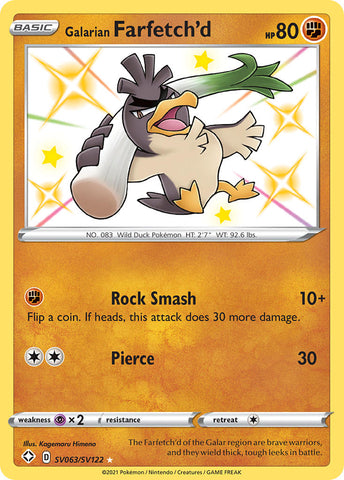 Galarian Farfetch'd (SV063/SV122) [Espada y escudo: Destinos brillantes] 