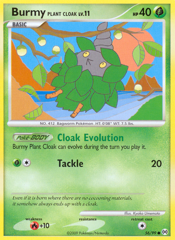 Capa de planta Burmy (56/99) [Platino: Arceus] 