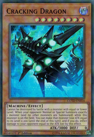 Dragón Cracking [COTD-EN014] Súper Raro 