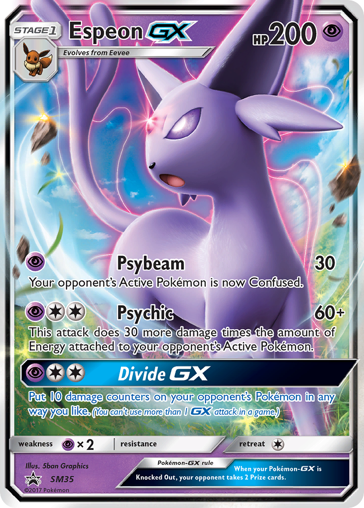 Espeon GX (SM35) [Sol y Luna: Promociones Black Star] 