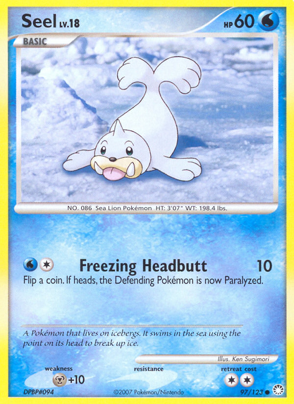 Seel (97/123) [Diamante y perla: tesoros misteriosos] 