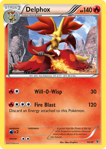Delphox (10/39) [XY: Conjunto inicial de Kalos] 