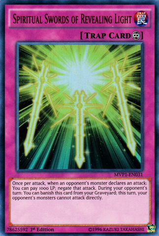 Espadas espirituales de luz reveladora [MVP1-EN031] Ultra raras 