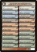 Lista de verificación de Innistrad [Fichas de Innistrad] 