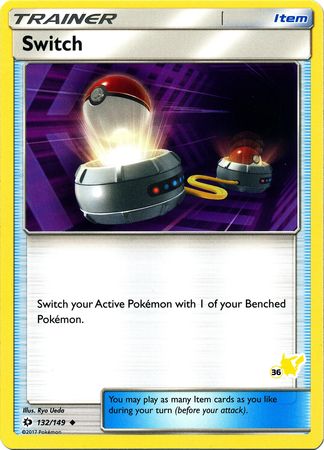 Switch (132/149) (Sello de Pikachu n.º 36) [Battle Academy 2020] 