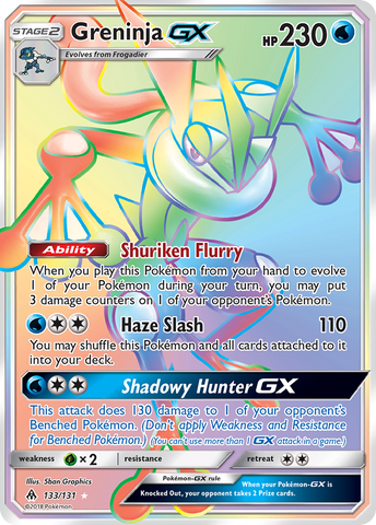 Greninja GX (133/131) [Sol y Luna: Luz Prohibida] 