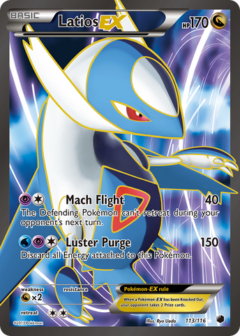 Latios EX (113/116) [Blanco y negro: Congelación de plasma] 