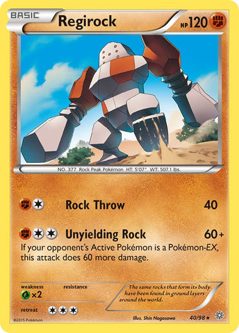 Regirock (40/98) (Exclusivo de la baraja temática) [XY: Ancient Origins] 