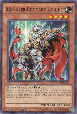 XX-Saber Boggart Knight [SP15-EN006] Shatterfoil Raro 