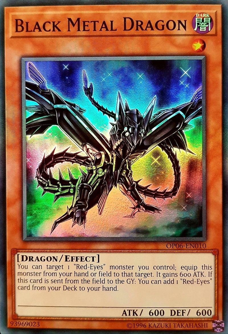 Dragón de Metal Negro [OP06-EN010] Súper Raro 