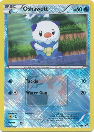 Oshawott (27/114) (Promoción de liga) [Blanco y negro: conjunto básico] 