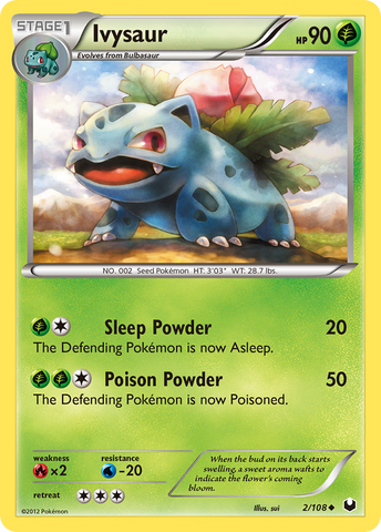 Ivysaur (2/108) [Blanco y negro: Exploradores oscuros] 
