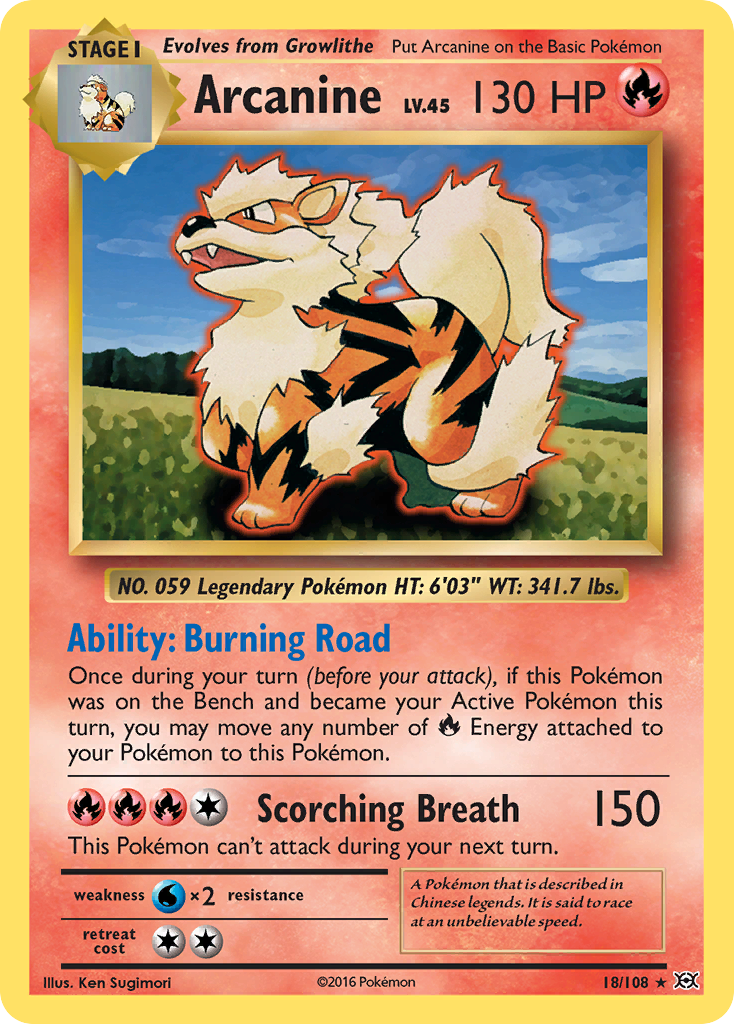 Arcanine (18/108) [XY: Evoluciones] 