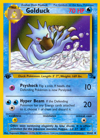 Golduck (35/62) [Fósil 1.ª edición] 