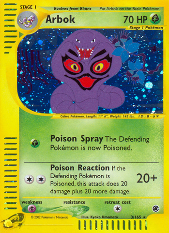 Arbok (3/165) [Expedición: Conjunto básico] 