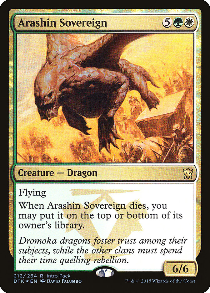 Arashin Sovereign (Paquete de introducción) [Promociones de Dragones de Tarkir] 