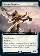 Guardián de bronce (arte extendido) [Commander 2021] 