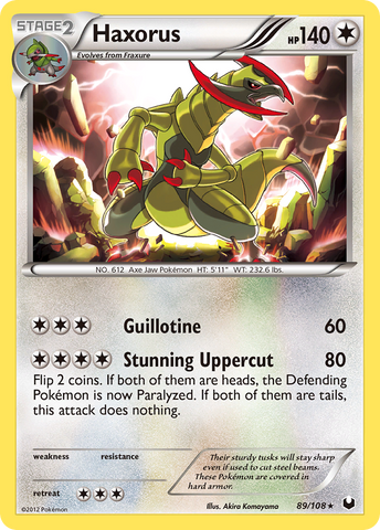 Haxorus (89/108) [Blanco y negro: Exploradores oscuros] 