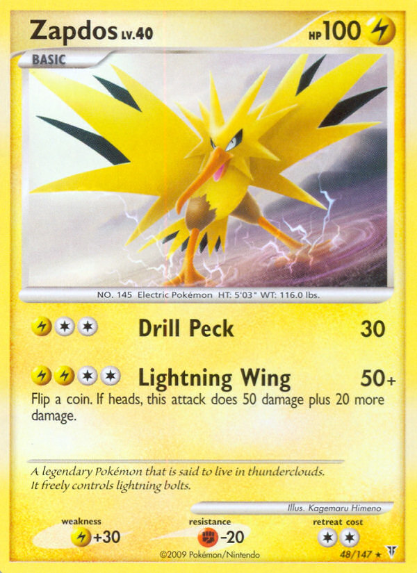 Zapdos (48/147) [Platino: Vencedores Supremos] 