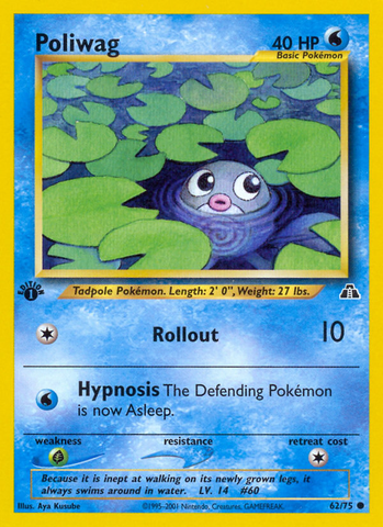 Poliwag (62/75) [Neo Discovery 1.ª edición] 