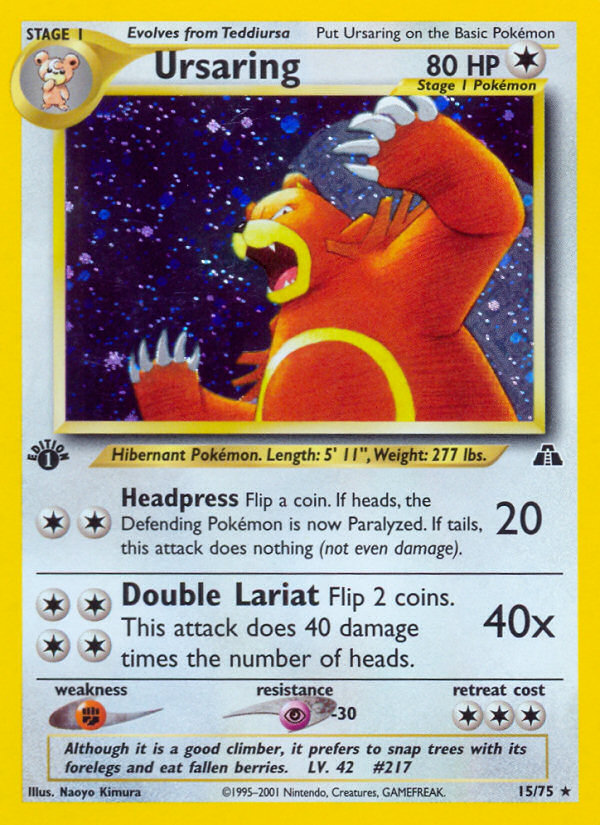 Ursaring (15/75) [Neo Discovery 1.ª edición] 
